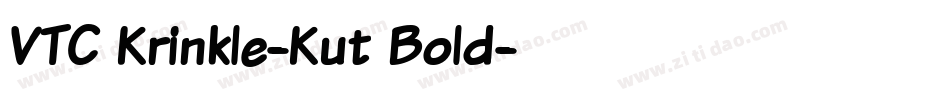VTC Krinkle-Kut Bold字体转换